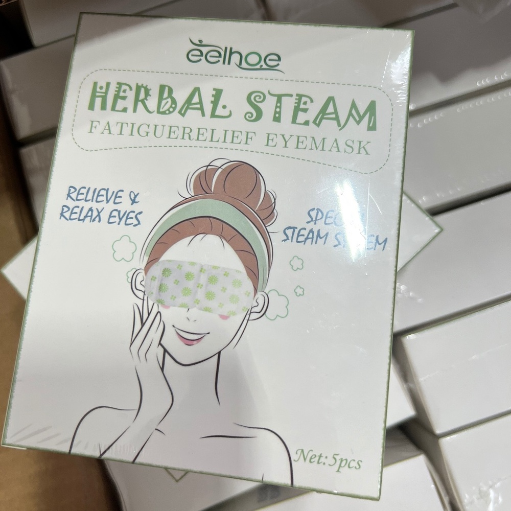5 Packs Steam Eye Masks, Heated Eye Mask Relieve Eye Fatigue, Gentle Steam Self